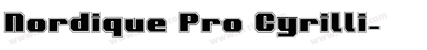 Nordique Pro Cyrilli字体转换